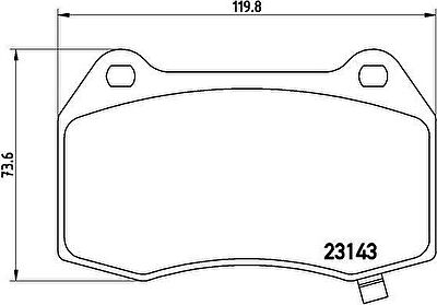 Brembo P 09 003 комплект тормозных колодок, дисковый тормоз на CHEVROLET CAMARO кабрио