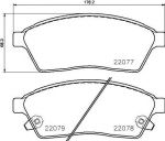 Brembo P 09 009 комплект тормозных колодок, дисковый тормоз на CADILLAC SRX
