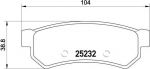 BREMBO КОМПЛЕКТ ТОРМОЗНЫХ КОЛОДОК, ДИСКОВЫЙ ТОРМОЗ (P 10 053)