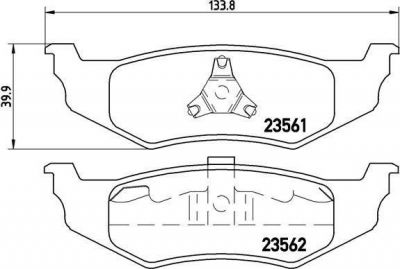 Brembo P 11 010 комплект тормозных колодок, дисковый тормоз на CHRYSLER STRATUS кабрио (JX)