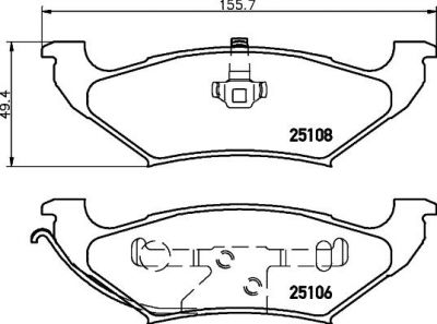 Brembo P 11 039 комплект тормозных колодок, дисковый тормоз на DODGE CARAVAN