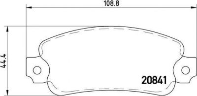 Brembo P 23 014 комплект тормозных колодок, дисковый тормоз на FIAT TEMPRA S.W. (159)