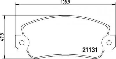 Brembo P 23 029 комплект тормозных колодок, дисковый тормоз на ALFA ROMEO ARNA (920)