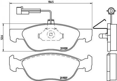 Brembo P 23 071 комплект тормозных колодок, дисковый тормоз на ALFA ROMEO 146 (930)