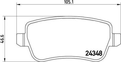 Brembo P 23 101 комплект тормозных колодок, дисковый тормоз на FIAT CROMA (194)