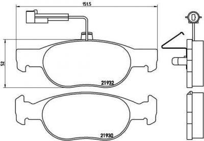 Brembo P 23 113 комплект тормозных колодок, дисковый тормоз на ALFA ROMEO 146 (930)