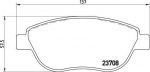 Brembo P 23 119 комплект тормозных колодок, дисковый тормоз на FIAT DOBLO вэн (223, 119)
