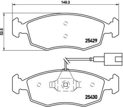 BREMBO КОМПЛЕКТ ТОРМОЗНЫХ КОЛОДОК, ДИСКОВЫЙ ТОРМОЗ (P 23 138)