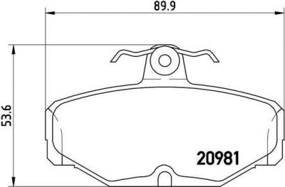 Brembo P 24 018 комплект тормозных колодок, дисковый тормоз на FORD SCORPIO I (GAE, GGE)