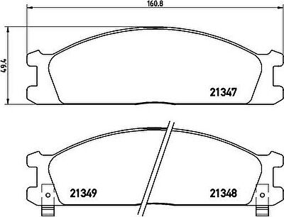 Brembo P 24 026 комплект тормозных колодок, дисковый тормоз на NISSAN VANETTE автобус (C22)