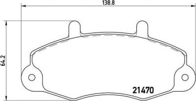 Brembo P 24 049 комплект тормозных колодок, дисковый тормоз на FORD TRANSIT c бортовой платформой/ходовая часть (E_ _)