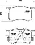 Brembo P 28 061 комплект тормозных колодок, дисковый тормоз на HONDA ACCORD VIII (CU)