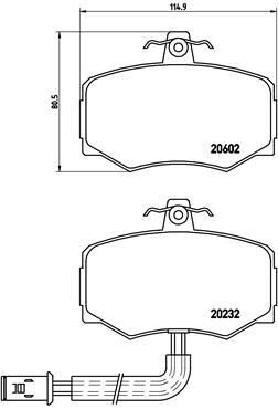 Brembo P 36 005 комплект тормозных колодок, дисковый тормоз на JAGUAR XJ купе