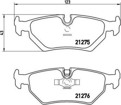 Brembo P 36 008 комплект тормозных колодок, дисковый тормоз на JAGUAR XJ купе