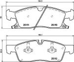 Brembo P 37 015 комплект тормозных колодок, дисковый тормоз на JEEP GRAND CHEROKEE IV (WK, WK2)