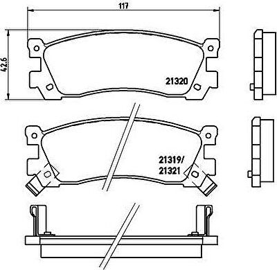 Brembo P 49 025 комплект тормозных колодок, дисковый тормоз на MAZDA MPV I (LV)