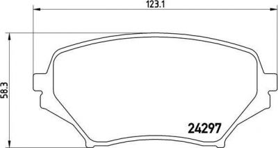 Brembo P 49 043 комплект тормозных колодок, дисковый тормоз на MAZDA MX-5 III (NC)