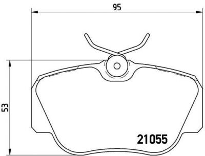 Brembo P 50 011 комплект тормозных колодок, дисковый тормоз на MERCEDES-BENZ 190 (W201)