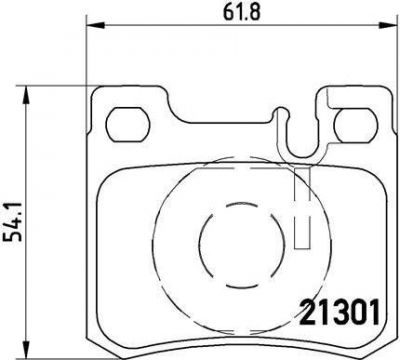 Brembo P 50 012 комплект тормозных колодок, дисковый тормоз на MERCEDES-BENZ 190 (W201)