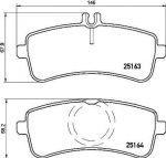 Brembo P 50 125 комплект тормозных колодок, дисковый тормоз на MERCEDES-BENZ S-CLASS (W222, V222, X222)