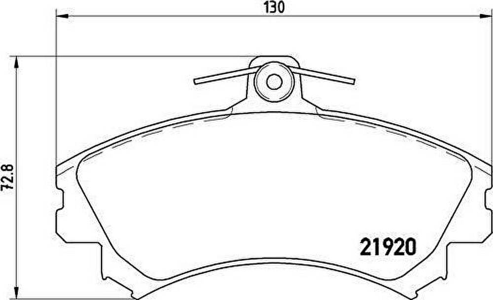 Brembo P 54 022 комплект тормозных колодок, дисковый тормоз на VOLVO V40 универсал (VW)