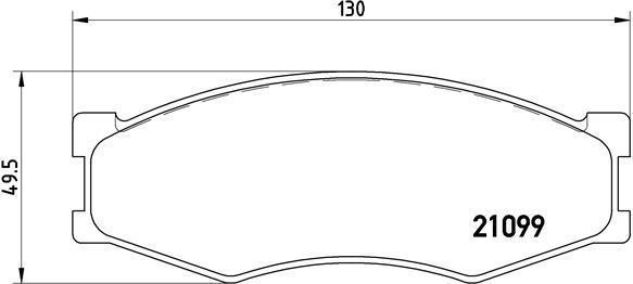 Brembo P 56 014 комплект тормозных колодок, дисковый тормоз на NISSAN BLUEBIRD Hatchback (T72, T12)