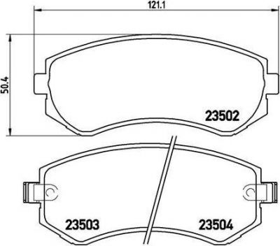 Brembo P 56 039 комплект тормозных колодок, дисковый тормоз на NISSAN ALMERA I (N15)