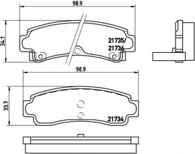 Brembo P 56 063 комплект тормозных колодок, дисковый тормоз на NISSAN SUNNY III Liftback (N14)