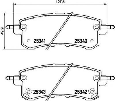 BREMBO КОМПЛЕКТ ТОРМОЗНЫХ КОЛОДОК, ДИСКОВЫЙ ТОРМОЗ (P 56 082)