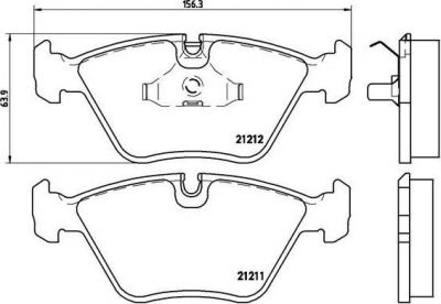 Brembo P 61 049 комплект тормозных колодок, дисковый тормоз на AUDI 100 (44, 44Q, C3)