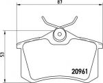 Brembo P 61 088 комплект тормозных колодок, дисковый тормоз на FIAT ULYSSE (179AX)