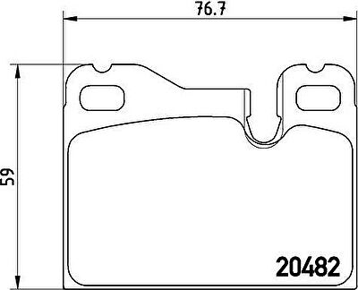 Brembo P 65 003 комплект тормозных колодок, дисковый тормоз на PORSCHE 928