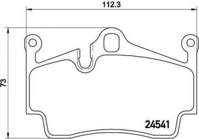 Brembo P 65 028 комплект тормозных колодок, дисковый тормоз на PORSCHE BOXSTER (987)
