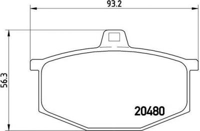 Brembo P 68 005 комплект тормозных колодок, дисковый тормоз на RENAULT 4 (112_)