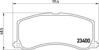 Brembo P 79 010 комплект тормозных колодок, дисковый тормоз на SUZUKI BALENO Наклонная задняя часть (EG)