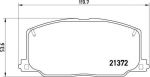 Brembo P 83 016 комплект тормозных колодок, дисковый тормоз на TOYOTA CAMRY (_V2_)