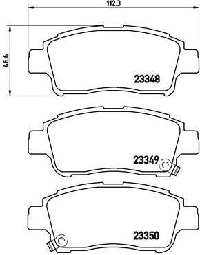 BREMBO КОМПЛЕКТ ТОРМОЗНЫХ КОЛОДОК, ДИСКОВЫЙ ТОРМОЗ (P 83 050)