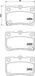 Brembo P 83 113 комплект тормозных колодок, дисковый тормоз на TOYOTA MARK X II (GRX13_)