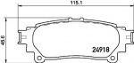 Brembo P 83 152 Колодки тормозные LEXUS RX 350/450h 09- задние