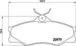 Brembo P 85 008 комплект тормозных колодок, дисковый тормоз на VW TRANSPORTER III фургон