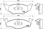 Brembo P 85 030 комплект тормозных колодок, дисковый тормоз на VW POLO Variant (6KV5)