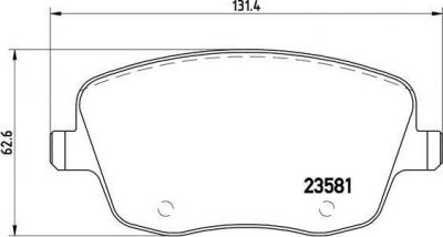 BREMBO КОМПЛЕКТ ТОРМОЗНЫХ КОЛОДОК, ДИСКОВЫЙ ТОРМОЗ (P 85 057)