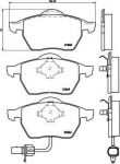 BREMBO КОМПЛЕКТ ТОРМОЗНЫХ КОЛОДОК, ДИСКОВЫЙ ТОРМОЗ (P 85 060)