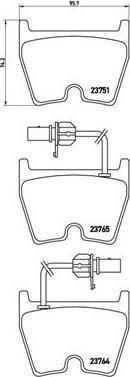 Brembo P 85 078 комплект тормозных колодок, дисковый тормоз на VW PHAETON (3D_)