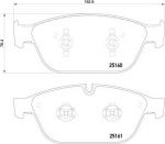 Brembo P 85 128 Колодки тормозные AUDI A8 3.0-4.2 (1LJ) 09- передние