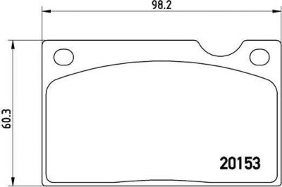 Brembo P 86 003 комплект тормозных колодок, дисковый тормоз на VOLVO 240 Kombi (P245)