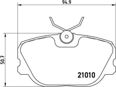 Brembo P 86 011 комплект тормозных колодок, дисковый тормоз на VOLVO 460 L (464)