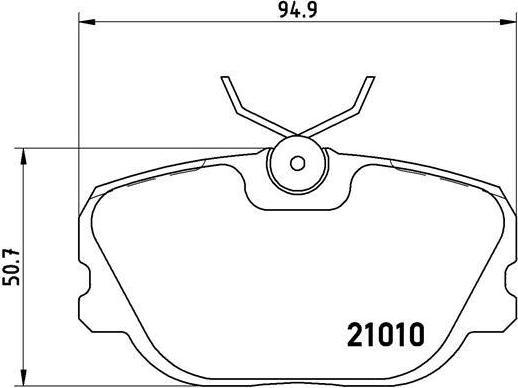Brembo P 86 011 комплект тормозных колодок, дисковый тормоз на VOLVO 460 L (464)