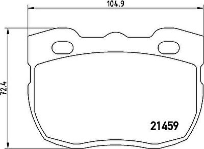 Brembo P 99 001 комплект тормозных колодок, дисковый тормоз на METROCAB TAXI