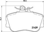 BREMBO Тормозные колодки MERCEDES-BENZ C-CLASS (W202) C 180 (202.018) Kw 89 11/94 - 05/00 F (0024202220, P06017)